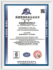 Международный сертификат Senfeng