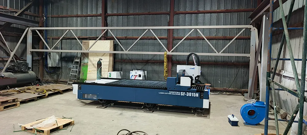 Поставка лазерного станка для резки листового металла SF3015N, 6 кВт. Череповец.