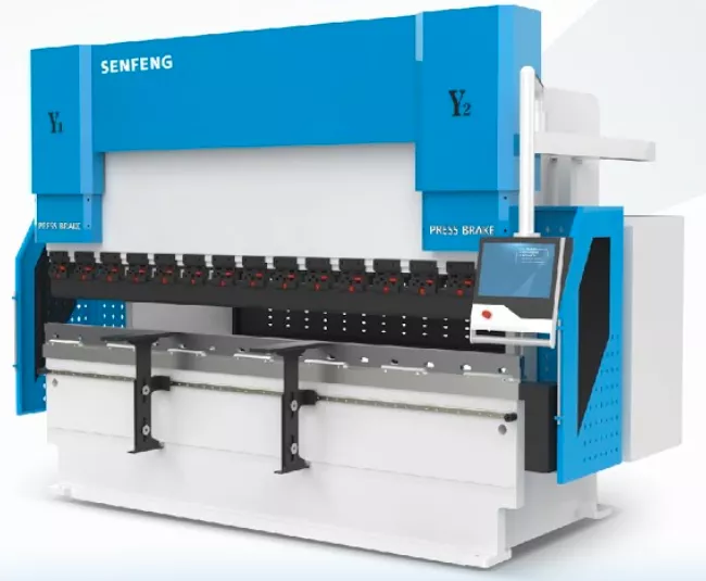 Senfeng BDE10025 - листогибочный пресс средней мощности, усилие гиба 100 тонн, длина заготовки до 2500 мм