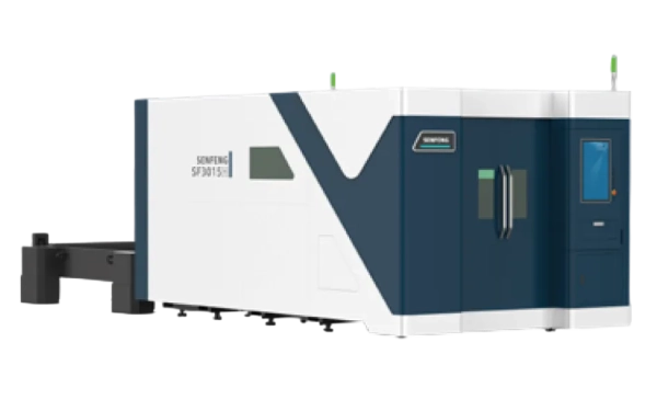 Senfeng SF6025H5 – сверхмощный станок лазерной резки металла с защитой кабинетного типа и системой сменных столов. Особо прочная станина и серводвигатели высокой мощности. Рабочее поле 6000х2500 мм. Мощность 12-80 кВт.