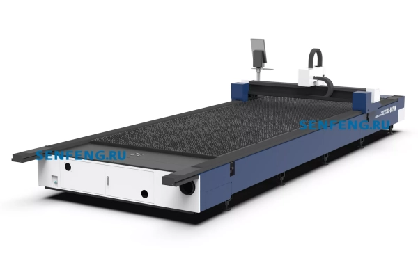 Senfeng SF6020N – лазерный станок резки металла открытого типа. Рабочее поле 6000х2000 мм. Мощность от 1,5 до 6 кВт. Senfeng SF6020N – лазерный станок резки металла открытого типа. Рабочее поле 6000х2000 мм. Мощность от 1,5 до 6 кВт.