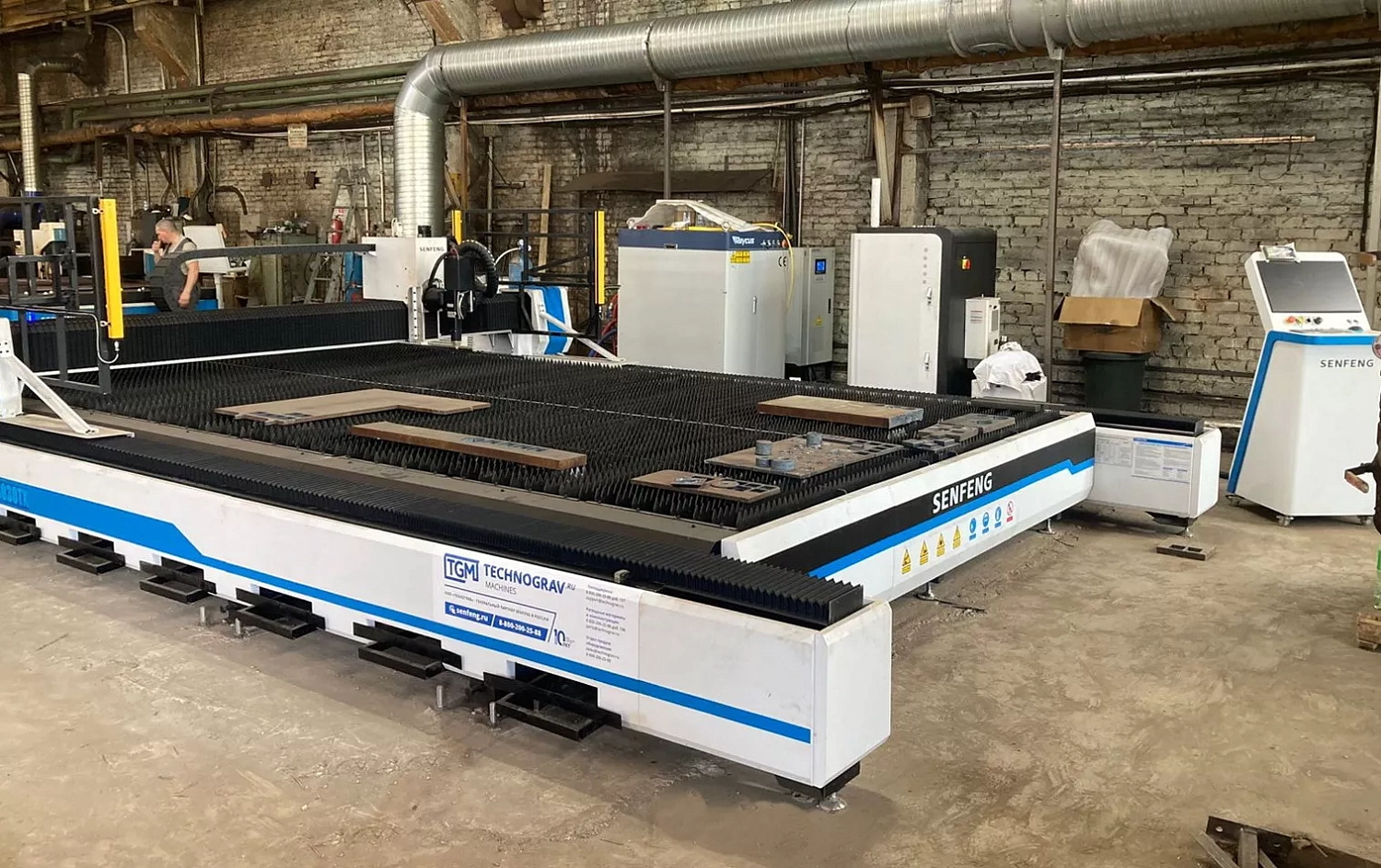 Выскокомощная лазерная установка Senfeng на 30 кВт от "Технограв" обеспечит потребности в производстве металлоконструкций для крупных объектов транспортной инфраструктуры