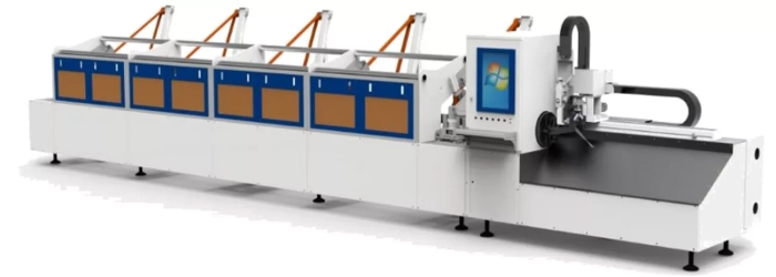 Senfeng SF6008T – станок для лазерной резки труб и профилей с одним зажимным патроном и приемным столом. Длина заготовок до 6 метров с диаметром до 80 мм. Мощность от 1,5 до 3 кВт. Senfeng SF6008T – станок для лазерной резки труб и профилей с одним зажимным патроном и приемным столом. Длина заготовок до 6 метров с диаметром до 80 мм. Мощность от 1,5 до 3 кВт.