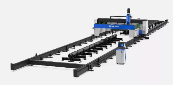 Senfeng SF1500CH – высокомощный портальный комплекс лазерной резки балочного металлопроката (тавр, двутавр), рабочая область 28 000 х 3000 мм, мощность 12-30 кВт Senfeng SF1500CH – высокомощный портальный комплекс лазерной резки балочного металлопроката (тавр, двутавр), рабочая область 28 000 х 3000 мм, мощность 12-30 кВт