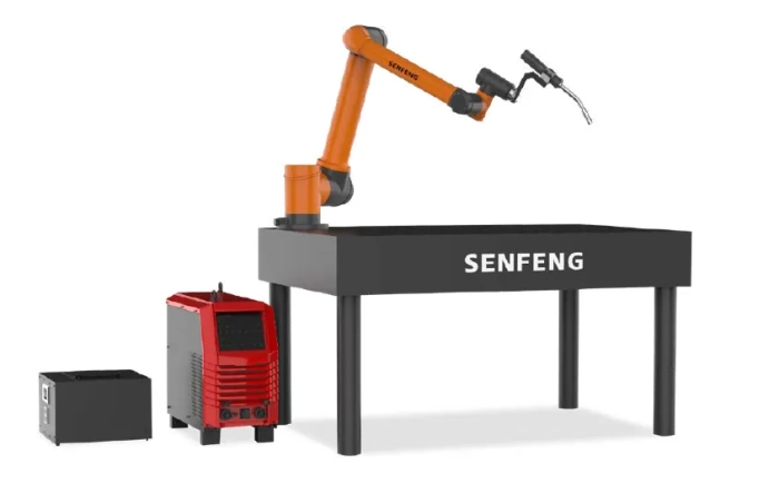 Сварочный комплекс MIG-MAG на базе коллаборативного робота Senfeng с автоматической подачей проволоки, 350-500 А