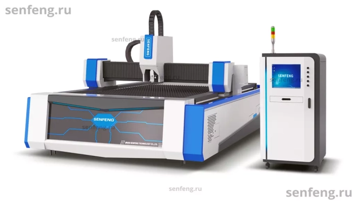 Senfeng SF3015GS – лазерный станок резки металла открытого типа. Рабочее поле 3000х1500 мм. Мощность от 1,5 до 6 кВт. Senfeng SF3015GS – лазерный станок резки металла открытого типа. Рабочее поле 3000х1500 мм. Мощность от 1,5 до 6 кВт.