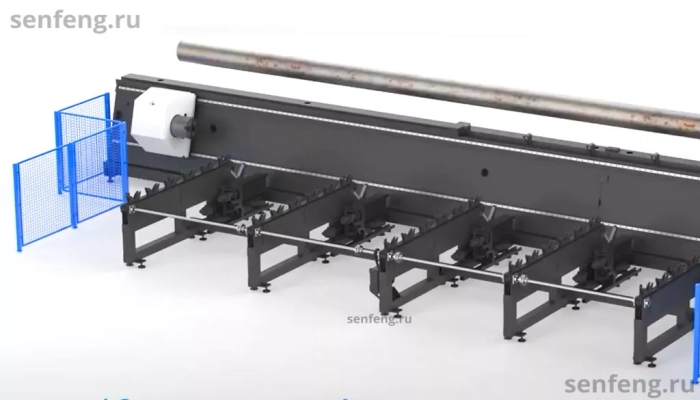 Senfeng SF12050HT - cверхтяжелый станок для лазерной резки трубы с четырьмя патронами, с защитной кабиной в зоне реза. Длина трубы от 6 до 12 метров с диаметром до 500 мм. Мощность от 6 до 20 кВт. Senfeng SF12050HT - cверхтяжелый станок для лазерной резки трубы с четырьмя патронами, с защитной кабиной в зоне реза. Длина трубы от 6 до 12 метров с диаметром до 500 мм. Мощность от 6 до 20 кВт.