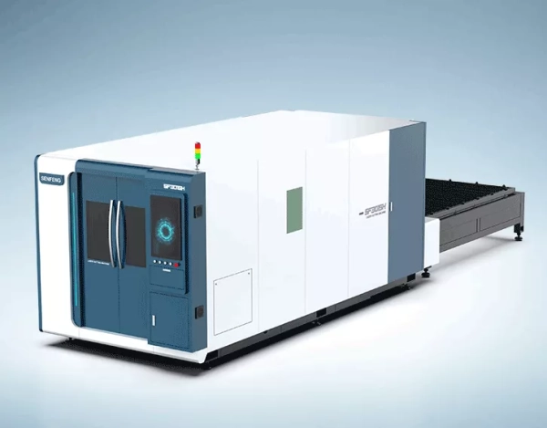 Senfeng SF3015HC – станок лазерной резки металла с защитой кабинетного типа и системой сменных столов. Рабочее поле 3000х1500 мм. Мощность от 1,5 до 12 кВт. Senfeng SF3015HC – станок лазерной резки металла с защитой кабинетного типа и системой сменных столов. Рабочее поле 3000х1500 мм. Мощность от 1,5 до 12 кВт.