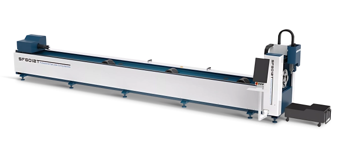 Senfeng SF6012T – станок открытого типа для лазерной резки труб и профилей. Длина заготовок до 6 метров с диаметром до 120 мм. Мощность от 1,5 до 3 кВт. Senfeng SF6012T – станок открытого типа для лазерной резки труб и профилей. Длина заготовок до 6 метров с диаметром до 120 мм. Мощность от 1,5 до 3 кВт.