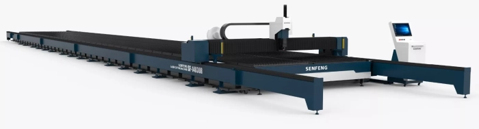 Senfeng SF8030R – широкоформатный лазерный станок резки металла открытого типа. Рабочее поле 8000х3000 мм. Мощность от 6 до 100 кВт. Senfeng SF8030R – широкоформатный лазерный станок резки металла открытого типа. Рабочее поле 8000х3000 мм. Мощность от 6 до 100 кВт.