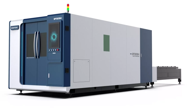 Senfeng SF3015HC – станок лазерной резки металла с защитой кабинетного типа и системой сменных столов. Рабочее поле 3000х1500 мм. Мощность от 1,5 до 12 кВт. Senfeng SF3015HC – станок лазерной резки металла с защитой кабинетного типа и системой сменных столов. Рабочее поле 3000х1500 мм. Мощность от 1,5 до 12 кВт.