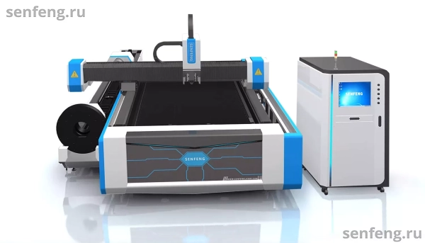Senfeng SF3015MS – комбинированный станок лазерной резки металла и трубы открытого типа. Рабочее поле 3000х1500 мм. Длина трубы до 6 метров с диаметром до 220 мм. Мощность от 1,5 до 6 кВт. Senfeng SF3015MS – комбинированный станок лазерной резки металла и трубы открытого типа. Рабочее поле 3000х1500 мм. Длина трубы до 6 метров с диаметром до 220 мм. Мощность от 1,5 до 6 кВт.