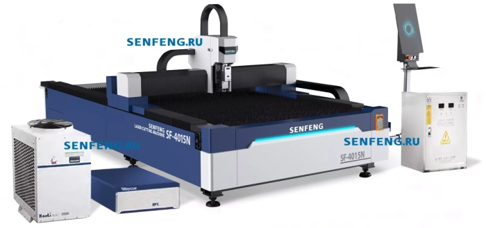 Senfeng SF4015N – лазерный станок резки металла открытого типа. Рабочее поле 4000х1500 мм. Мощность от 1,5 до 6 кВт. Senfeng SF4015N – лазерный станок резки металла открытого типа. Рабочее поле 4000х1500 мм. Мощность от 1,5 до 6 кВт.