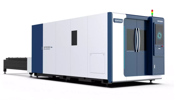 Senfeng SF4015HC – станок лазерной резки металла с защитой кабинетного типа и системой сменных столов. Рабочее поле 4000х1500 мм. Мощность от 1,5 до 12 кВт. Senfeng SF4015HC – станок лазерной резки металла с защитой кабинетного типа и системой сменных столов. Рабочее поле 4000х1500 мм. Мощность от 1,5 до 12 кВт.