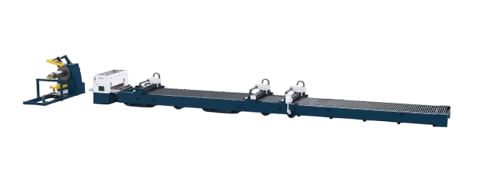 Senfeng SF1502C - комплекс лазерной резки рулонной стали открытого типа. Толщина рулонного материала до 2 мм, ширина до 1500 мм. Мощность 3 кВт.