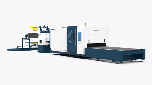 Senfeng SF1502CH - автоматизированный комплекс лазерной резки с рулонной подачей и кабинетной защитой. Толщина рулонного материала до 2 мм, ширина до 1500 мм. Мощность от 1,5 до 6 кВт. Senfeng SF1502CH - автоматизированный комплекс лазерной резки с рулонной подачей и кабинетной защитой. Толщина рулонного материала до 2 мм, ширина до 1500 мм. Мощность от 1,5 до 6 кВт.