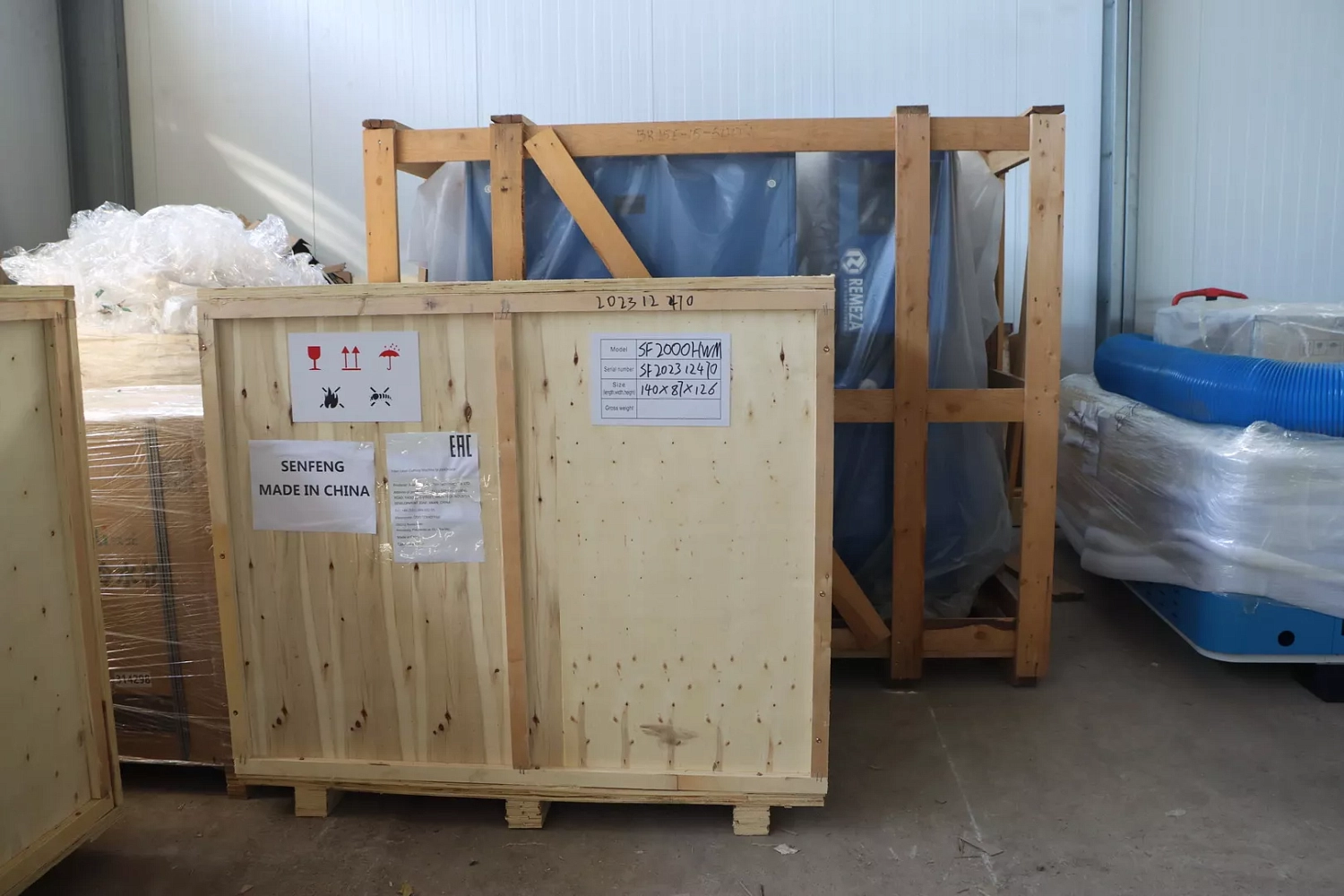 На московский склад прибыла новая партия лазеров Senfeng - станки и сварочные аппараты