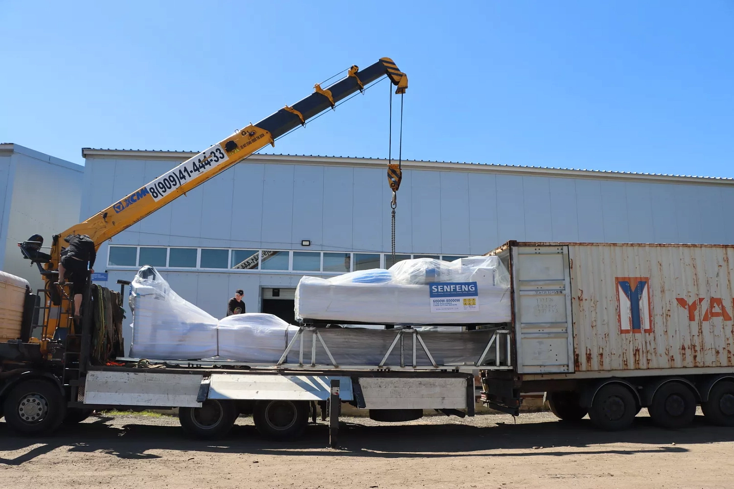 Большое поступление лазерного оборудования Senfeng на склад "Технограв" в Москве