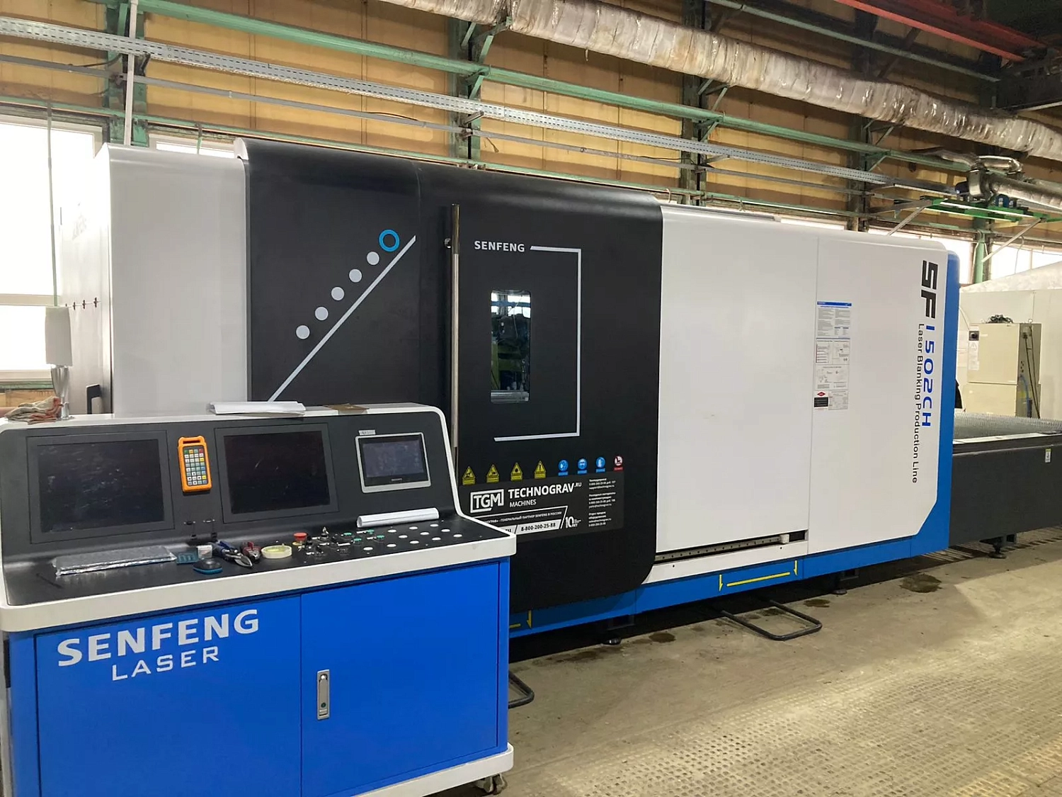 Поставки высокоэффективных лазерных комплексов Senfeng для раскроя рулонной стали