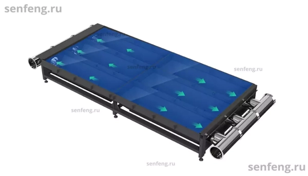 Senfeng SF12030TX - широкоформатный станок для лазерной резки листового металла. Возможность резки со скосом под углом 45°. Рабочее поле 12000х3000. Мощность от 6 до 100 кВт. Senfeng SF12030TX - широкоформатный станок для лазерной резки листового металла. Возможность резки со скосом под углом 45°. Рабочее поле 12000х3000. Мощность от 6 до 100 кВт.