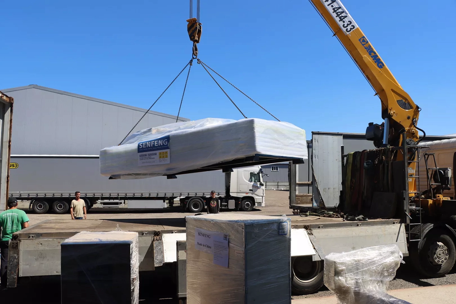 Большое поступление лазерного оборудования Senfeng на склад "Технограв" в Москве